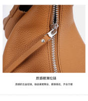Bolso De Hombro Para Mujer De Cuero Genuino Diseñador Lujo Cowhide Nueva 2025 Bolso Cruzado De Underarm Bolso Baguette Zipper Versátil - details 16