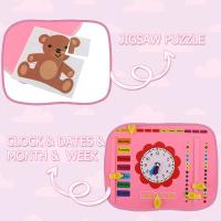 Juguete De Educación Montessori Para Bebés Busy Board De Formación De Habilidades De La Vida Para Preescolar Juguete Sensorial De Aprendizaje Fine Motor Juguete De Viaje - details 18