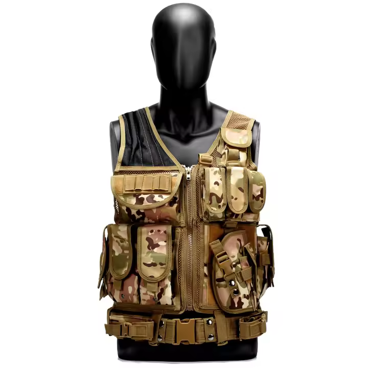 Chaleco Táctico Outdoor, Malla Antibalas, Transpirable, Equipo de Protección. Adecuado para Rol - 1