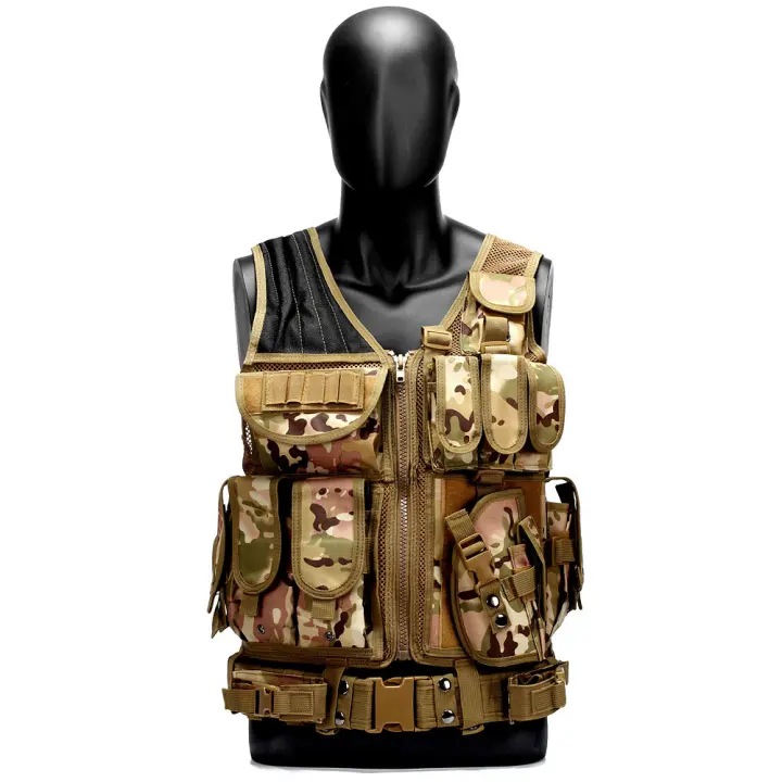 Chaleco Táctico Outdoor, Malla Antibalas, Transpirable, Equipo de Protección. Adecuado para Rol - 1