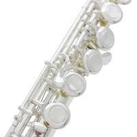 FLUTE SLADE De Plata Con 16 Agujeros Clave Cerrada Echa El E Teclado Para Principiantes Con Kit De Limpieza Estuche Guantes Y Varillas De Ajuste - details 8