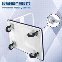 DASCK Carro de Carga Plegable de Acero Reforzado con Capacidad de 150 kg – Plataforma Antideslizante, Ruedas de Goma - details 2