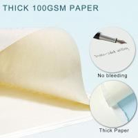 Papel de repuesto A5, 3 paquetes de 100 g/m² grueso, rellenable, con 6 orificios, hojas sueltas, 135 hojas (270 páginas) para carpeta, diario, cuaderno. - details 1