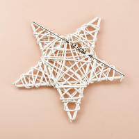 Corona De Flores Artificiales En Forma De Estrella De Rattan Para Decoración Navideña Hechas a Mano Material De Paja Tamaño 10/15/20cm Para Puerta Hogar Boda - details 18