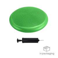 Ociodual Cojín Hinchable Verde Disco con Bomba Goma PVC para Fitness Yoga Pilates Coordinación Rehabilitación Equilibrio - details 8