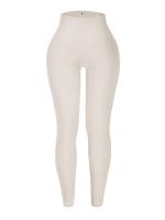 Pantalones De Yoga Ribbed Para Mujer High Waisted Leggings Deporte Gimnasio Fitness Control Abdominal Tallas Verdaderas Tights De Entrenamiento Sin Costuras - details 2
