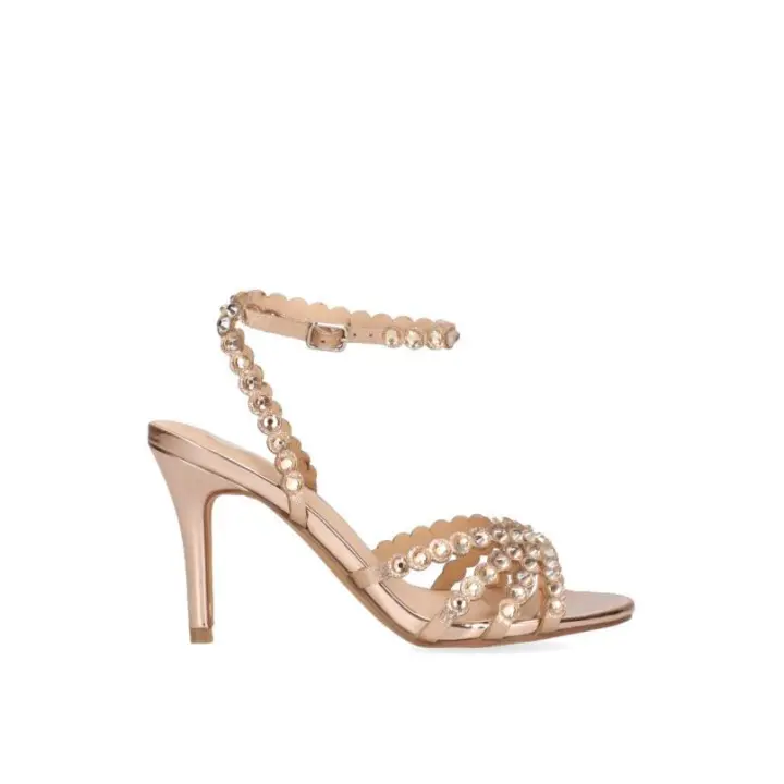 Sandalias ETIKA Oro 90010 - Tacón Alto 8,5CM - 1