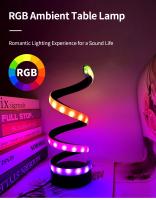 Lámpara De Escritorio LED RGB Blanco Luz Nocturna USB Ajustable En Brillo Tipo De Sombrilla Espiral Para Lectura Y Decoración De Dormitorio Y Oficina Con Interruptor De Botón - details 12