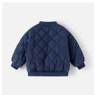 Chaqueta De Niño Para Otoño Invierno Rellena De Algodón Grueso Y Cálida Con Cierre De Cremallera Estilo Casual Para Niños - details 1