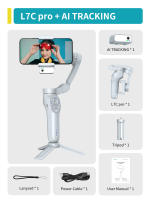 Gimbal Portátil L7CPro De 3 Ejes Con Rastreo De Rostro AI Y Luz De Relleno Para iPhone/Android Ideal Para Vlog Stabilizador Antisucción - details 5