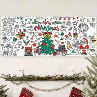 Mantel Grande De Colorear Para Navidad 30x72 Pulgadas Manualidades Cristinas Para Niños Regalo De Fiesta Decoración De Mesa De Comedor Estilo Moderno Impermeable - details 4