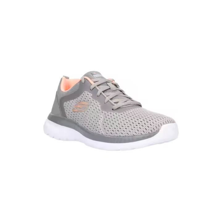 Skechers Zapatillas de Caminar para Mujer Bountiful Quick Path-12607/GYCL - Gris y Coral - 1
