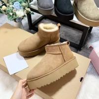 Botas De Nieve Para Mujer Invierno 2024 Impermeables Antideslizantes Con Almohadilla De Plush Suela De Goma Tacón Plataforma Botas De Tobillo Gruesas - details 0