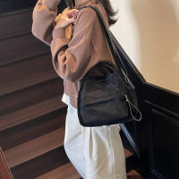 Bolso De Hombro Simple Para Mujer Color Sólido Casual Cruzado Con Cierre De Cremallera Versátil Para Viaje Compras Trabajo Y Citas - details 14