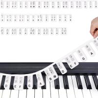 Etiquetas De Teclado De Piano De Silicona Desmontables Para Principiantes Aprendizaje De Piano Para 88/61 Teclas - details 0
