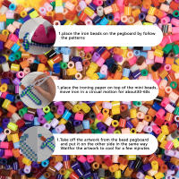1000pcs De Perlas De Fusión Mini 2.6mm Para DIY Juguete Educativo Hecho a Mano Joyería Pixel Puzzle De EVA Para Jóvenes De 12+ - details 1