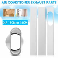 Kit De Adaptador De Ventana Portátil PVC Con Placa Deslizante Y Parachoques Para Aire Acondicionado Tamaño De La Placa 15cm O 13cm - details 0