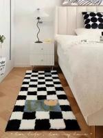 Alfombra Luffy Suave Para Dormitorio INS Cuadros Niños Alfombra Peluda Decoración De Habitación Antideslizante Alfombras Largas Para El Lado Del Cama - details 0