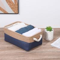 Cesta De Almacenamiento De Ropa Para Bebé Organizador De Lino Plegable Para Calcetines Sujetadores Y Juguetes En Colores Gris Azul Oscuro Café Rosa Beige Verde - details 9