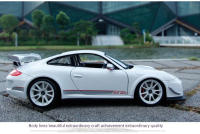 Modelo De Coche De Colección Bruago 1:18 Porsche 911 GT3 Blanco Azul En Metal Para Decoración Y Regalo Para Hombres - details 4