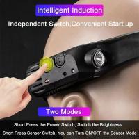 Linterna Frontal LED Recargable USB Con Sensor Y Batería Integrada Para Camping Pesca Y Actividades Al Aire Libre Luz De Trabajo Impermeable - details 3