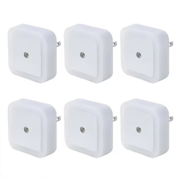 Lámpara Nocturna Mini Con Sensor De Luz Para Niños Y Adultos Para Dormitorio Y Sala De Estar 110-240V Enchufe EU US UK Incluye Batería Luz LED Controlada Por Movimiento - 1