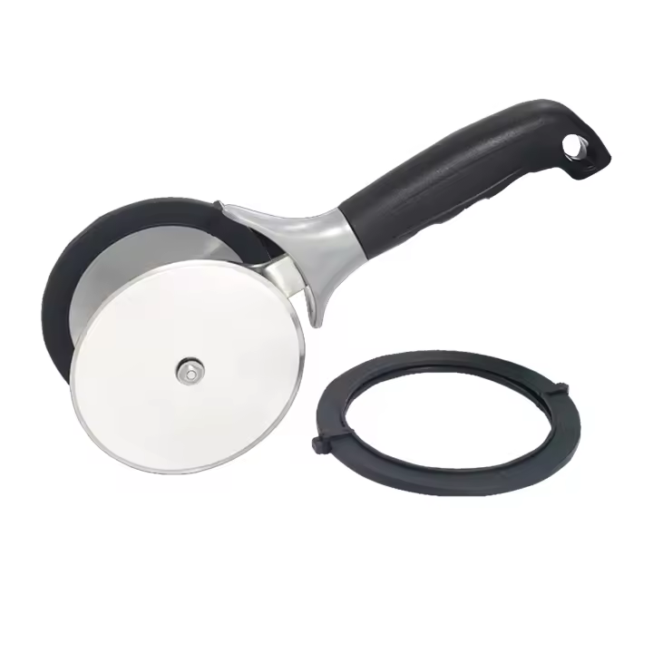 Cortador De Ensalada Con Cubiertas Protectivas Y Ruedas Doble Acero Inoxidable Circular Herramienta Para Frutas Y Verduras - 1