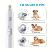 Cortauñas Para Perros Recargable USB Ruidoso Y Seguro Tijeras De Uñas Eléctricas Para Mascotas Herramientas De Peluquería Para Pies De Perro Y Gato - details 1