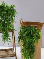 1pc/2pcs Vine De Hierba Persa Artificial 90cm Verde Pendiente Para Decoración De Pared Y Exhibiciones Planta Artificial De Pino Fern - details 1