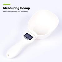 Digital Básculas cuchara de medición alimentos para mascotas taza agua cuchara desmontable portátil cocina con pantalla LED alimentos para perro gato - details 0