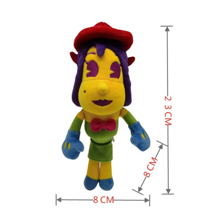Muñeca de peluche Ink Fright Dog Girl - Personaje de aventura de Vintage Print Shop - 1