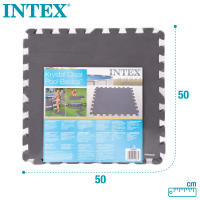 Protector suelo Intex para piscinas 50x50x0,5cm 8 piezas Color Gris - details 0