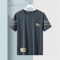 Camiseta De Verano Para Hombre Manga Corta Seda Hielo Suelta Estilo Casual Multifacético En Colores Variados Prenda Versátil Para El Día - details 6