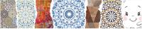 Alfombra Redonda Patrón Acuarela Oriental PVC | Varios Tamaños | Moqueta y Suelo Vinílico | Decoración del Hogar | Oedim - details 2