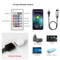 Tiras LED RGB Control Bluetooth Para TV Y Decoración De Habitaciones Y Fiestas 5V Tape LED Para Luz Trasera De TV Y Decoración De Habitaciones - details 5