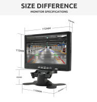 Monitor De Coche MJDOUD AHD Con Cámara Trasera Para Estacionamiento Visión Nocturna 1080P Pantalla 7 Pulgadas 1024*600 24V - details 5