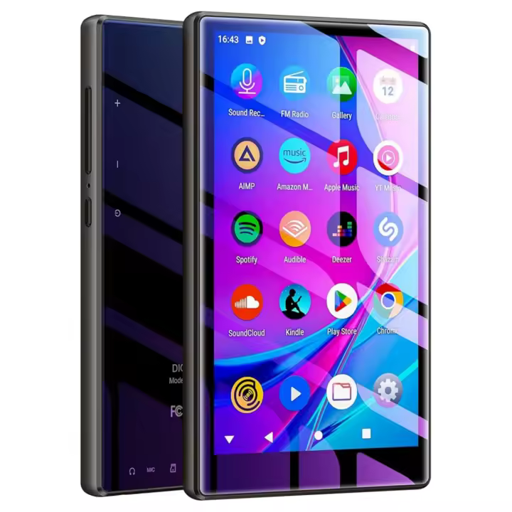 Reproductor MP3 Fanvace 80GB Con Bluetooth WiFi Pantalla Táctil De 5.0'' Y Altavoces Compatible Con Spotify Audible Play Store - 1