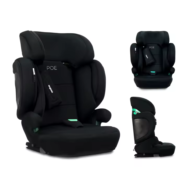 Silla de Auto Asalvo I-Size Poe Fix Negra - Comodidad y Seguridad para tu Hijo/a - 1