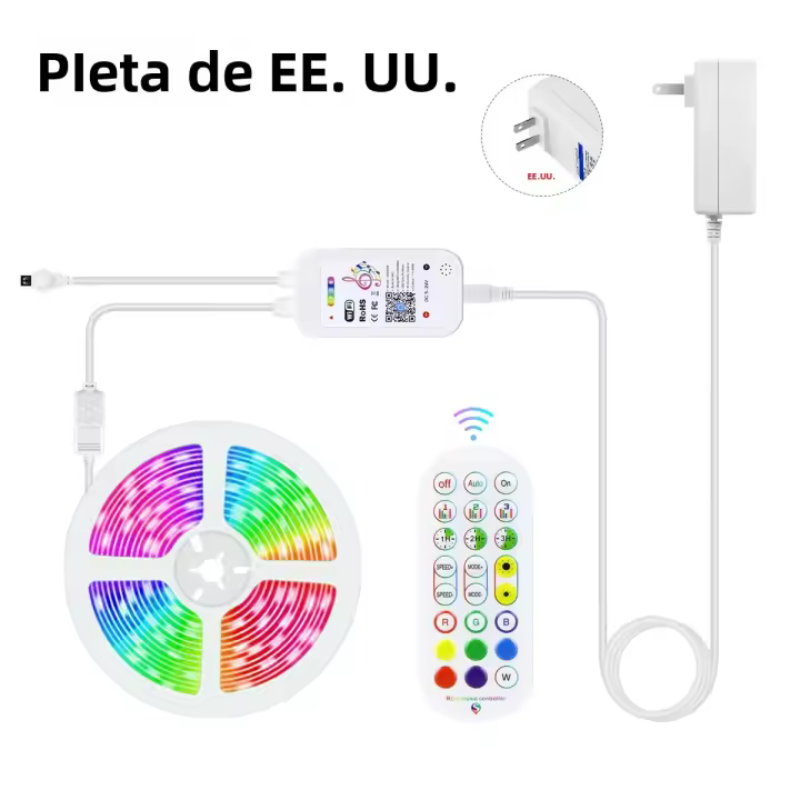 Luz LED RGB 5050 10M 15M 20M Con Control Remoto Wifi Tuya Smart Life LED Para Televisor Compatible Con Alexa Google Home - 1