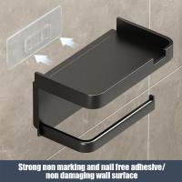 Soporte De Papel Toalla De Baño Montado En La Pared Antirrosa Plástico Grueso Almacenamiento Estante Para Cocina Y Baño - details 7