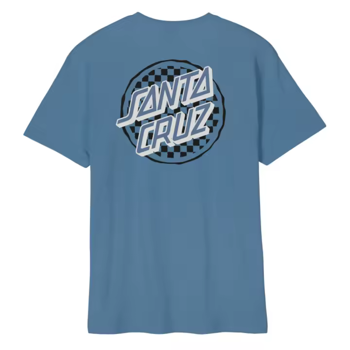 Camiseta Santa Cruz Tee Breaker Check Opus Dot Dusty Blue - Camiseta manga corta Santa Cruz Skateboards - 1
