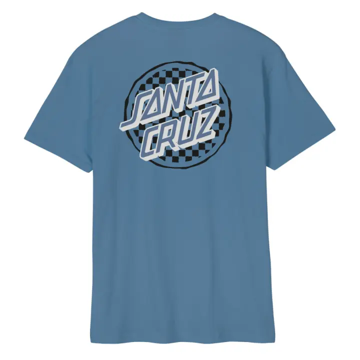 Camiseta Santa Cruz Tee Breaker Check Opus Dot Dusty Blue - Camiseta manga corta Santa Cruz Skateboards - 1