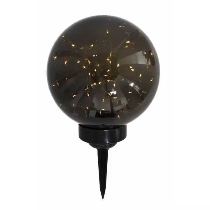 Gerimport Lámpara Solar Jardín Bola 20 Leds 15x26cm Iluminación Exterior - 1