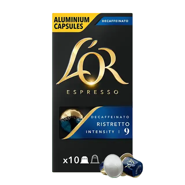 Pack de 5 - L'Or Espresso Café descafeinado Ristretto intensidad 9 - 50 cápsulas compatibles con máquinas Nespresso - 1