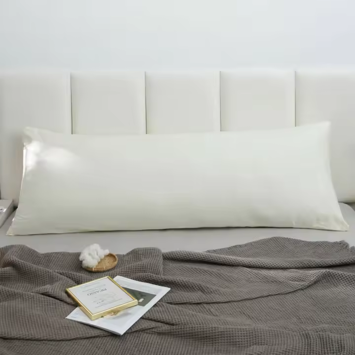 Funda de Almohada largo 2Piezas -Funda Almohada de sobre   Extra Suave Sin cremallera  50%Algodon-50%Pioliester Transpirable y Lavable - 1