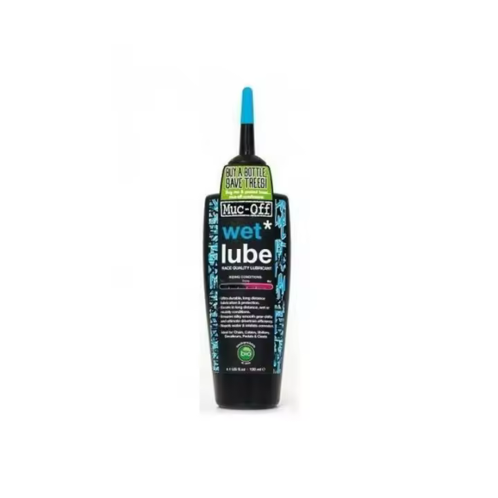 Muc-Off Lubricante Cadena Bio Clima Húmedo 120 Ml - Protección Contra Agua y Reducción de Fricción para Bicicletas - 1