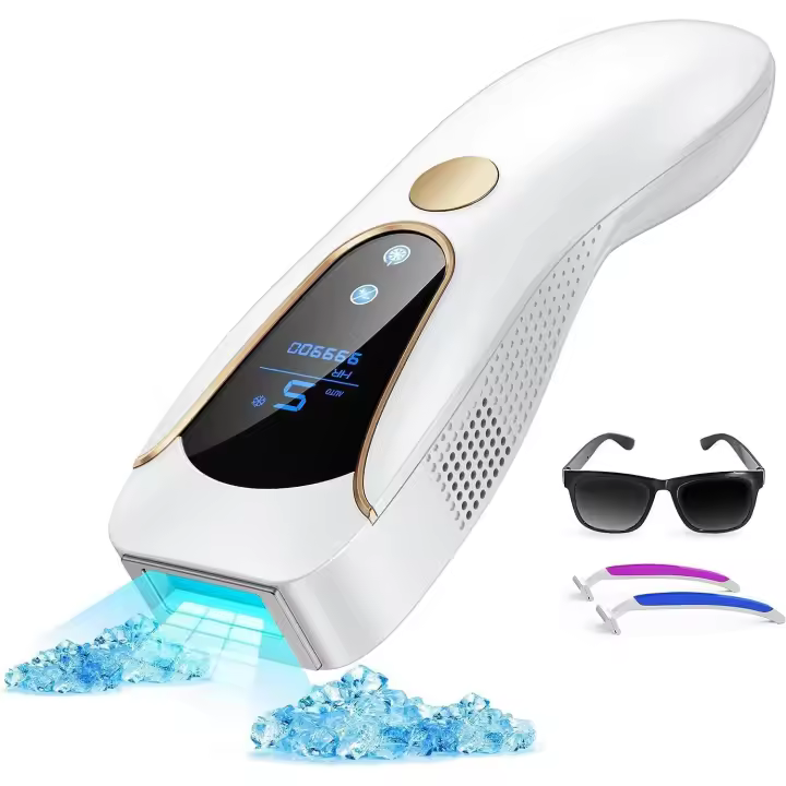 3 en 1 Depiladora de Luz Pulsada IPL con Función de Enfriamiento,HR/RA/SC,9 Nivel de Energía,999.990 Luz Pulsada,Depiladora Láser Confort Para Piernas,Bikini, Axilas, Cara, Cuerpo visión nocturna - 1