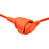 X-Cable Alargador Eléctrico Exterior 5m, 10m, 15m, 20m, 25m y 30m, Prolongador De Corriente, Extensión Eléctrica Color Naranja, Ideal Para Jardín, Construcción, Industria, Talleres, Espacios Interiores - details 2