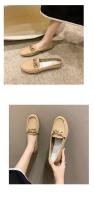 Zapatos De Mujer Otoño Primavera Nuevos Con Cadena Metálica Cuña Baja Punta Redonda Casual Zapatos De Mujer Loafer Para Madres - details 15