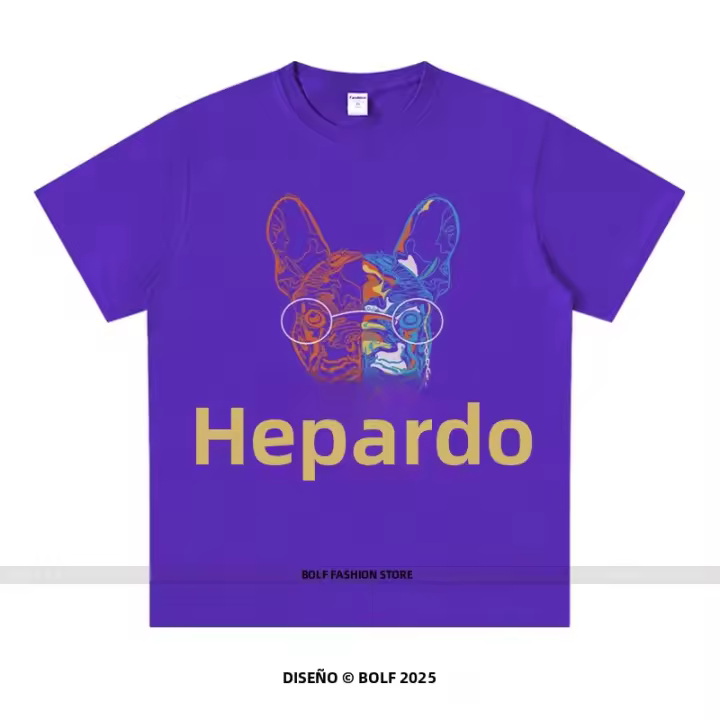Camiseta Unisex De Algodón 100% Con Portratto De Perro De Rhinestone Y2K Estilo Callejero Brillante Casual Cuello Redondo Manga Corta - 1